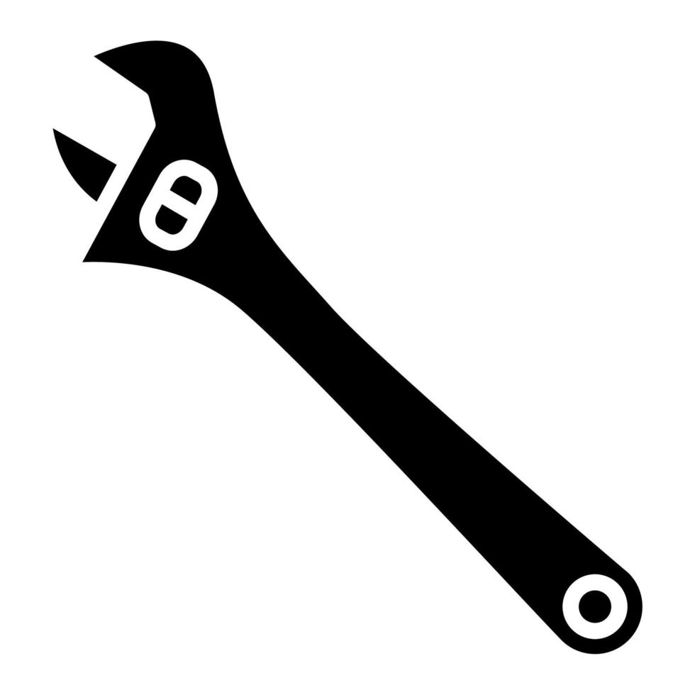 Adjustable spanner  icon, suitable for a wide range of digital creative projects. Happy creating. vector