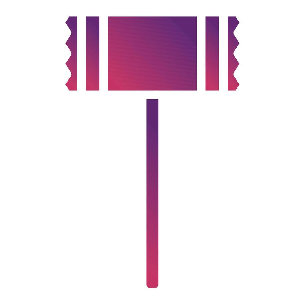 icono de martillo de bistec, adecuado para una amplia gama de proyectos creativos digitales. feliz creando. vector