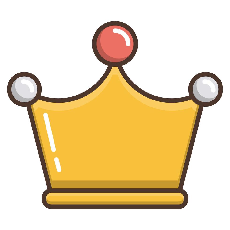 icono de la corona, adecuado para una amplia gama de proyectos creativos digitales. feliz creando. vector