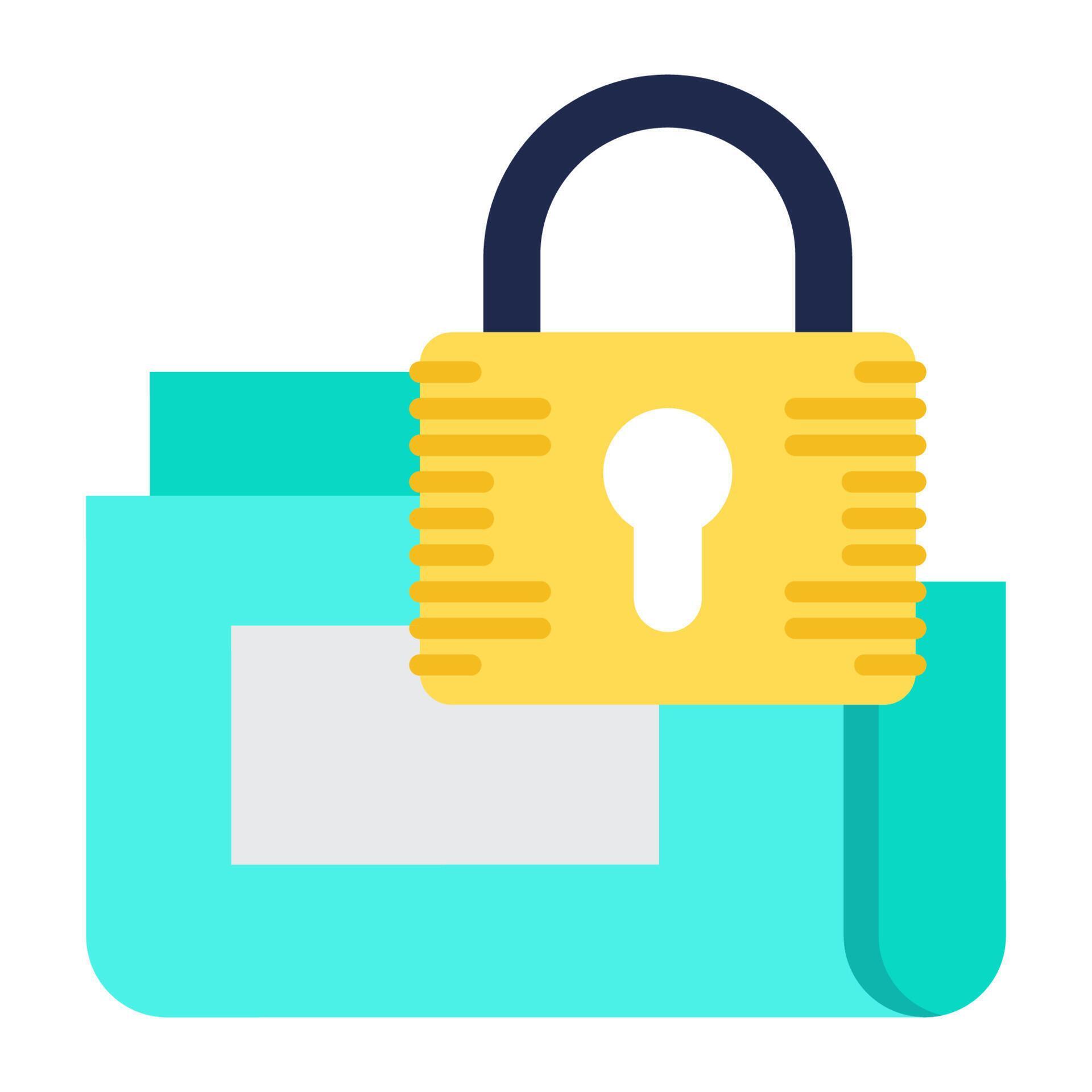 secure data icon, suitable for a wide range of digital creative ...