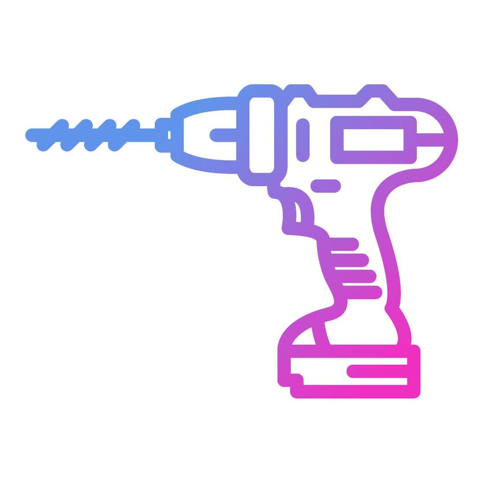 Electric drill icon, suitable for a wide range of digital creative projects. Happy creating. vector
