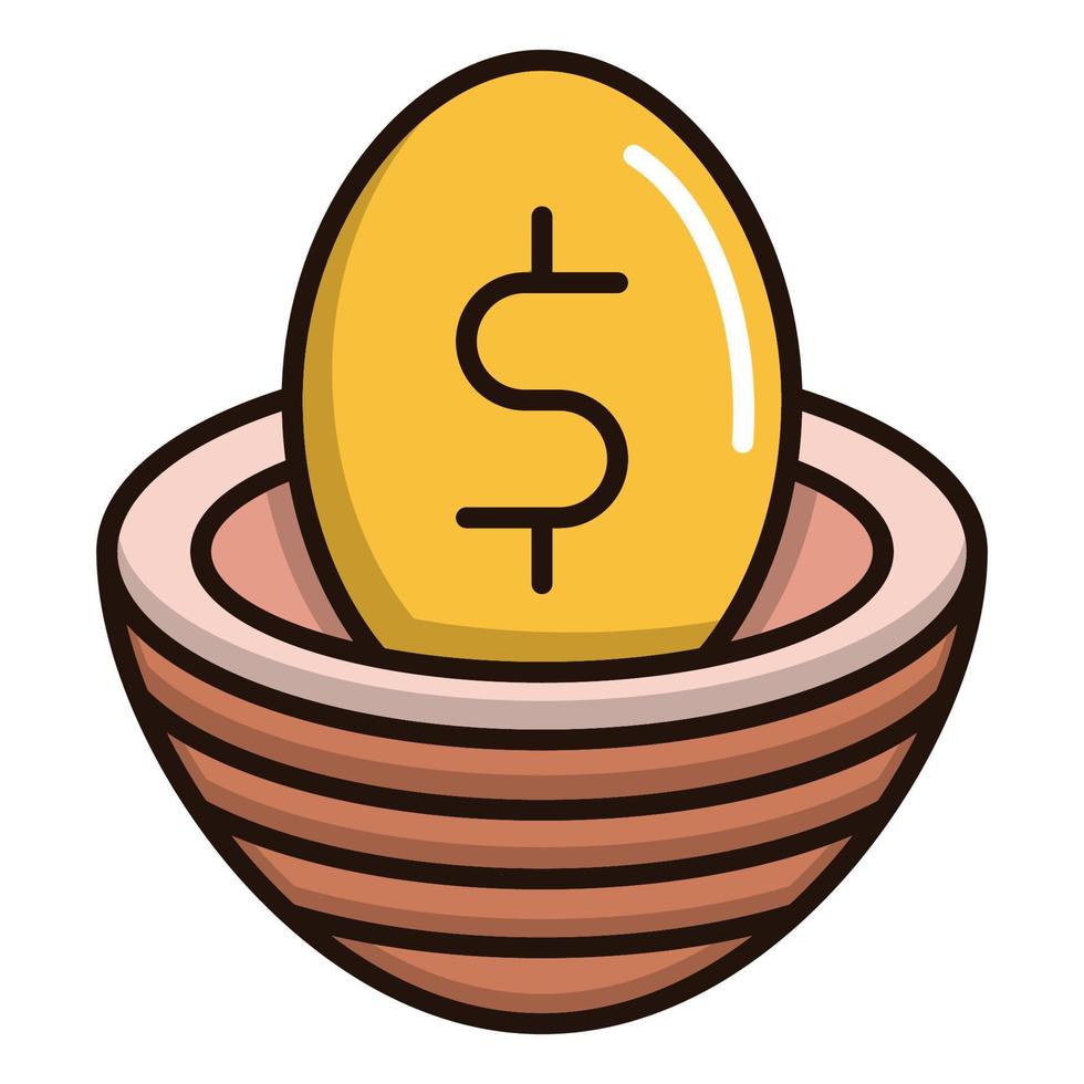 Money Egg icon, suitable for a wide range of digital creative projects. Happy creating. vector
