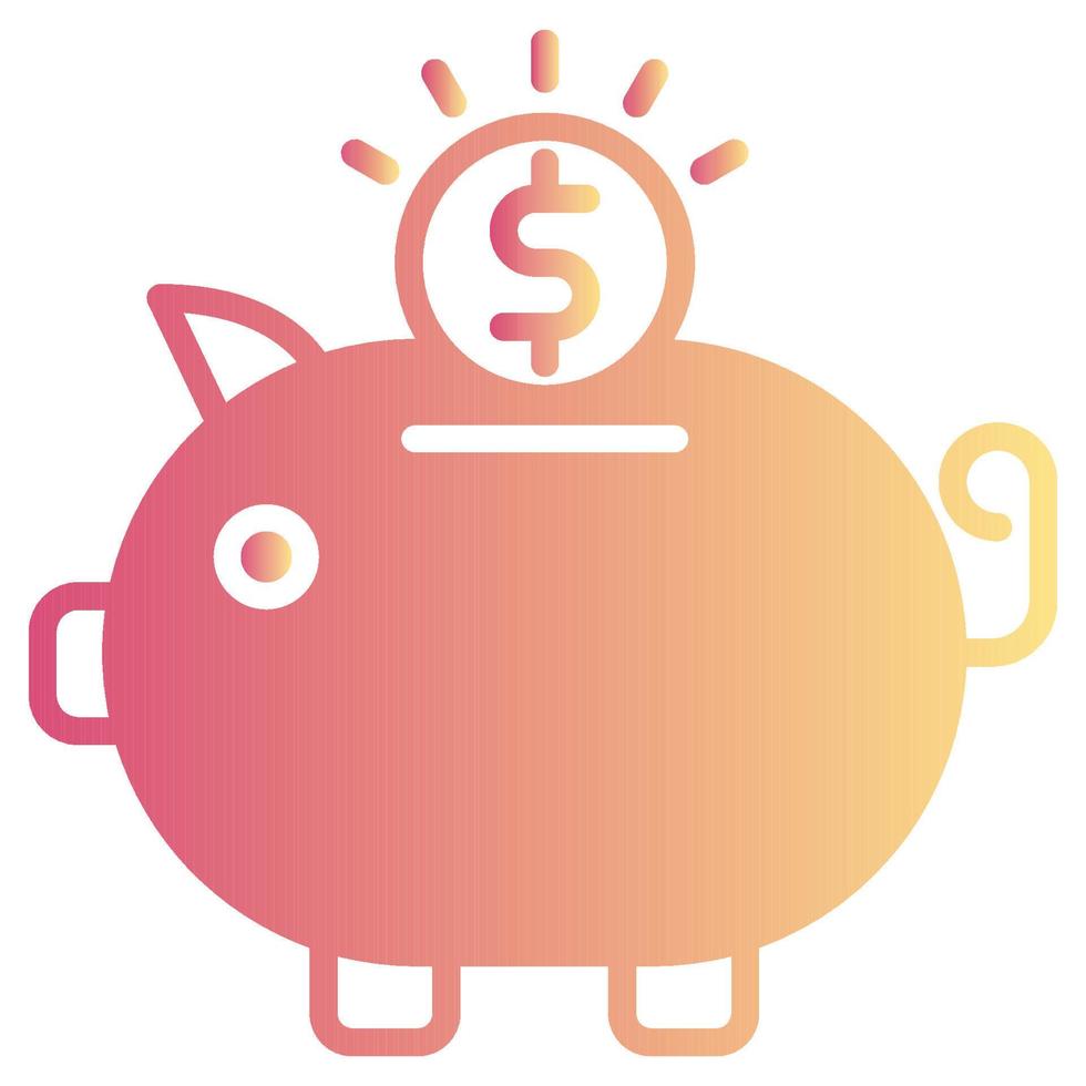 piggy bank icon, suitable for a wide range of digital creative projects. Happy creating. vector