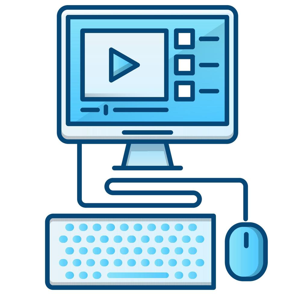 Video lessons icon, suitable for a wide range of digital creative projects. Happy creating. vector