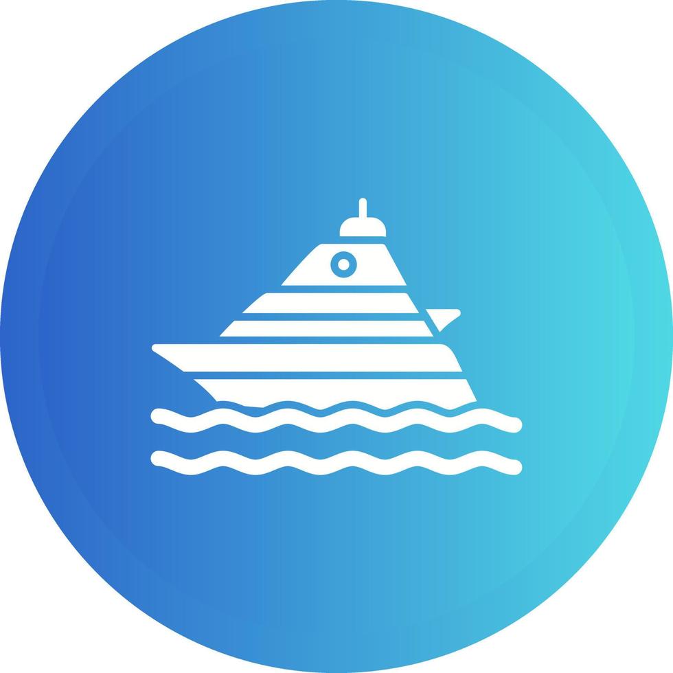 Yacht Vector Icon