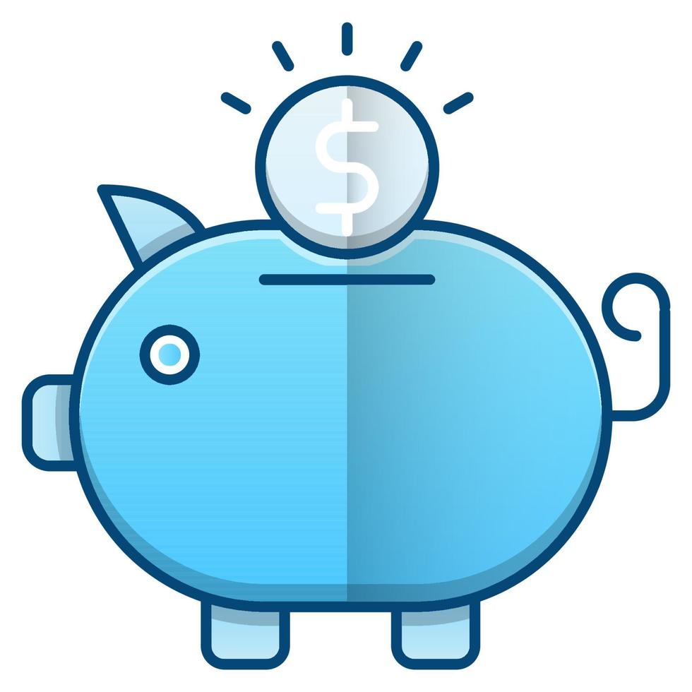 piggy bank icon, suitable for a wide range of digital creative projects. Happy creating. vector