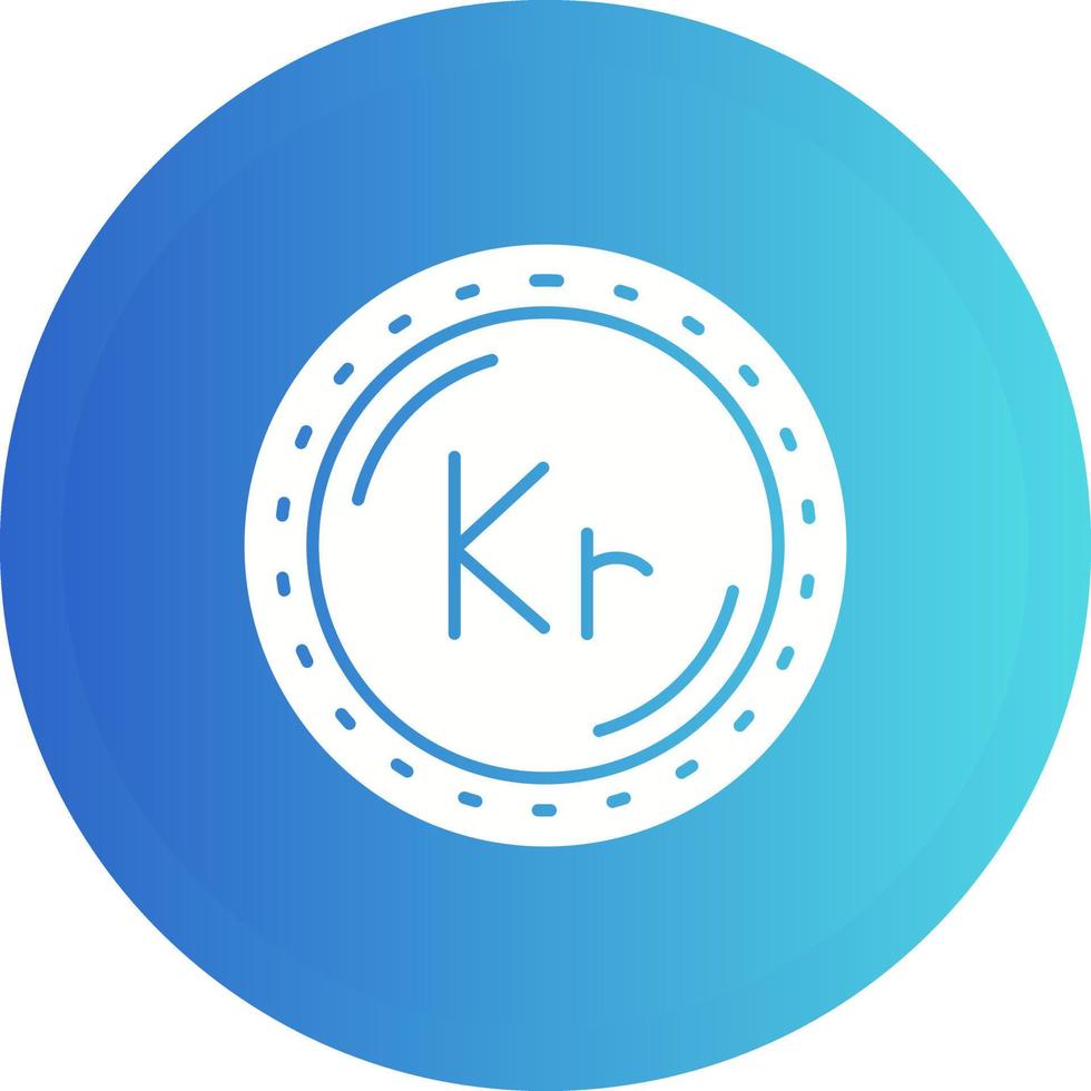 Krone Currency Vector Icon