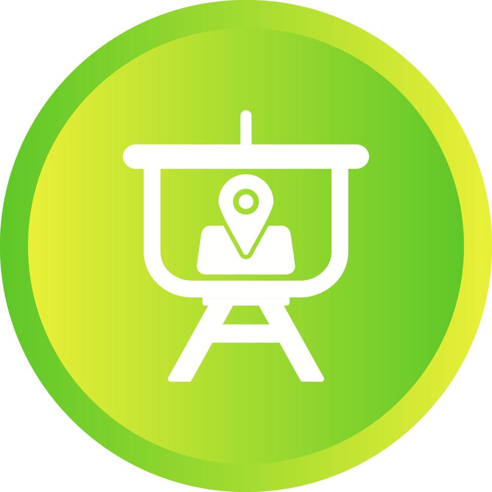 Location Presentation Vector Icon