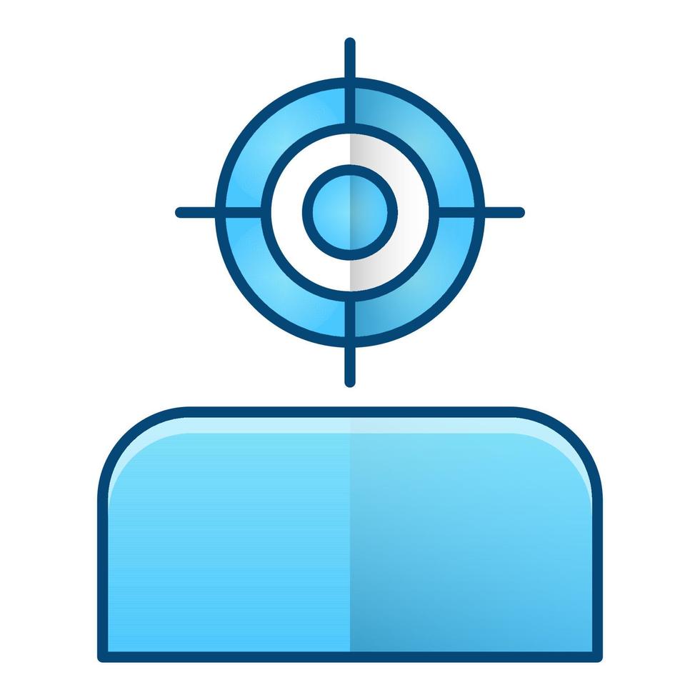 target audience icon, suitable for a wide range of digital creative projects. Happy creating. vector