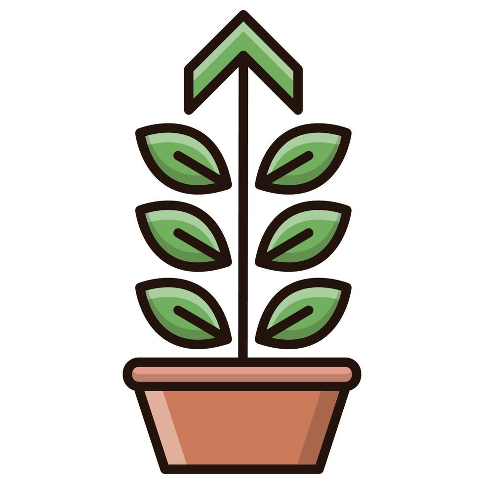 growth icon, suitable for a wide range of digital creative projects. Happy creating. vector