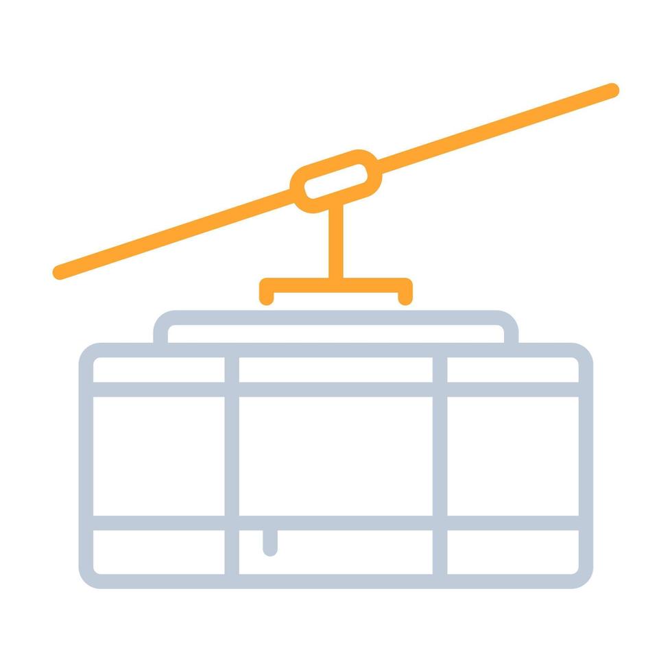 Aerial tramway icon, suitable for a wide range of digital creative projects. Happy creating. vector