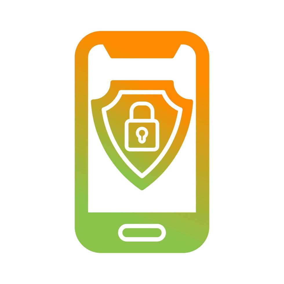 Mobile Security Vector Icon