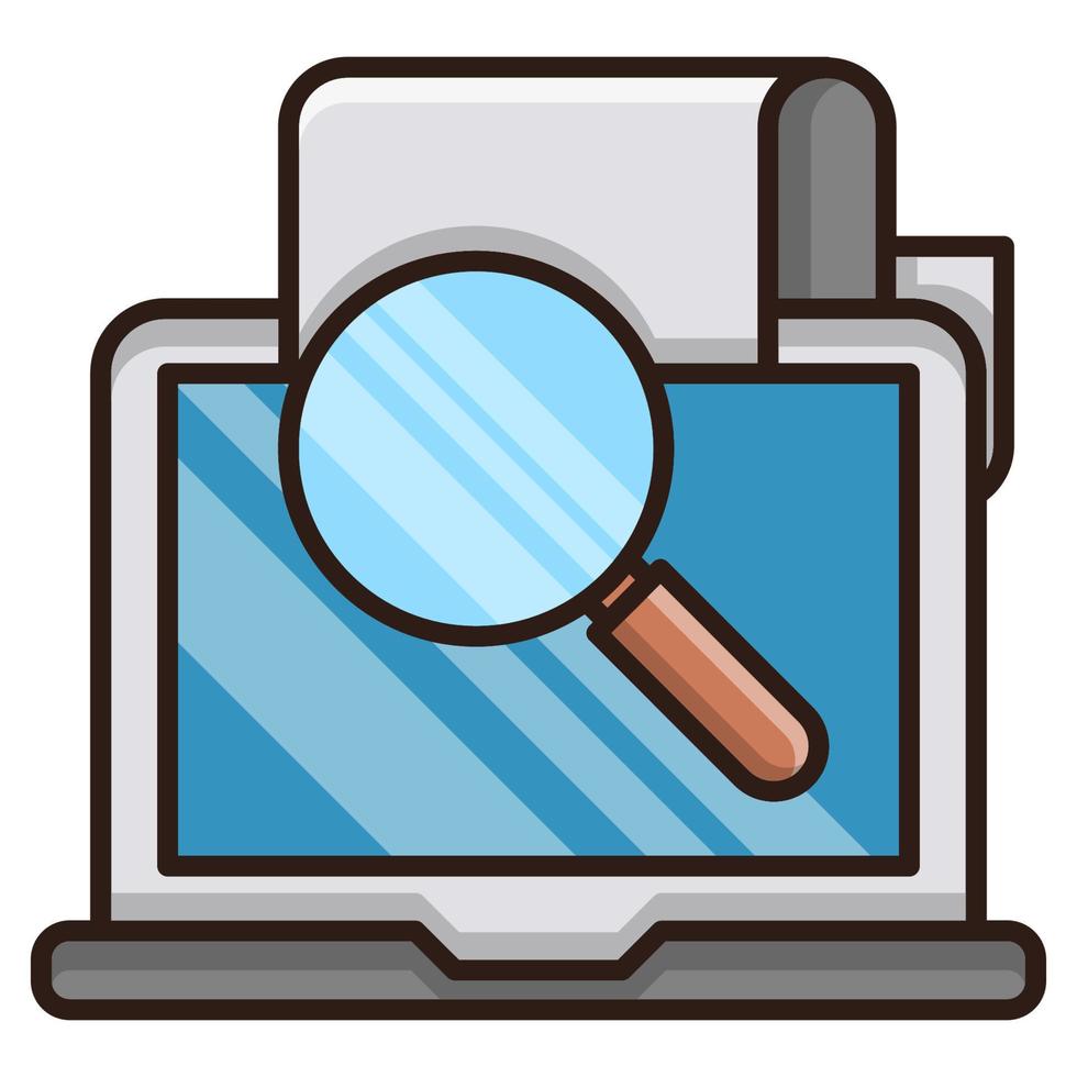 search results icon, suitable for a wide range of digital creative projects. Happy creating. vector