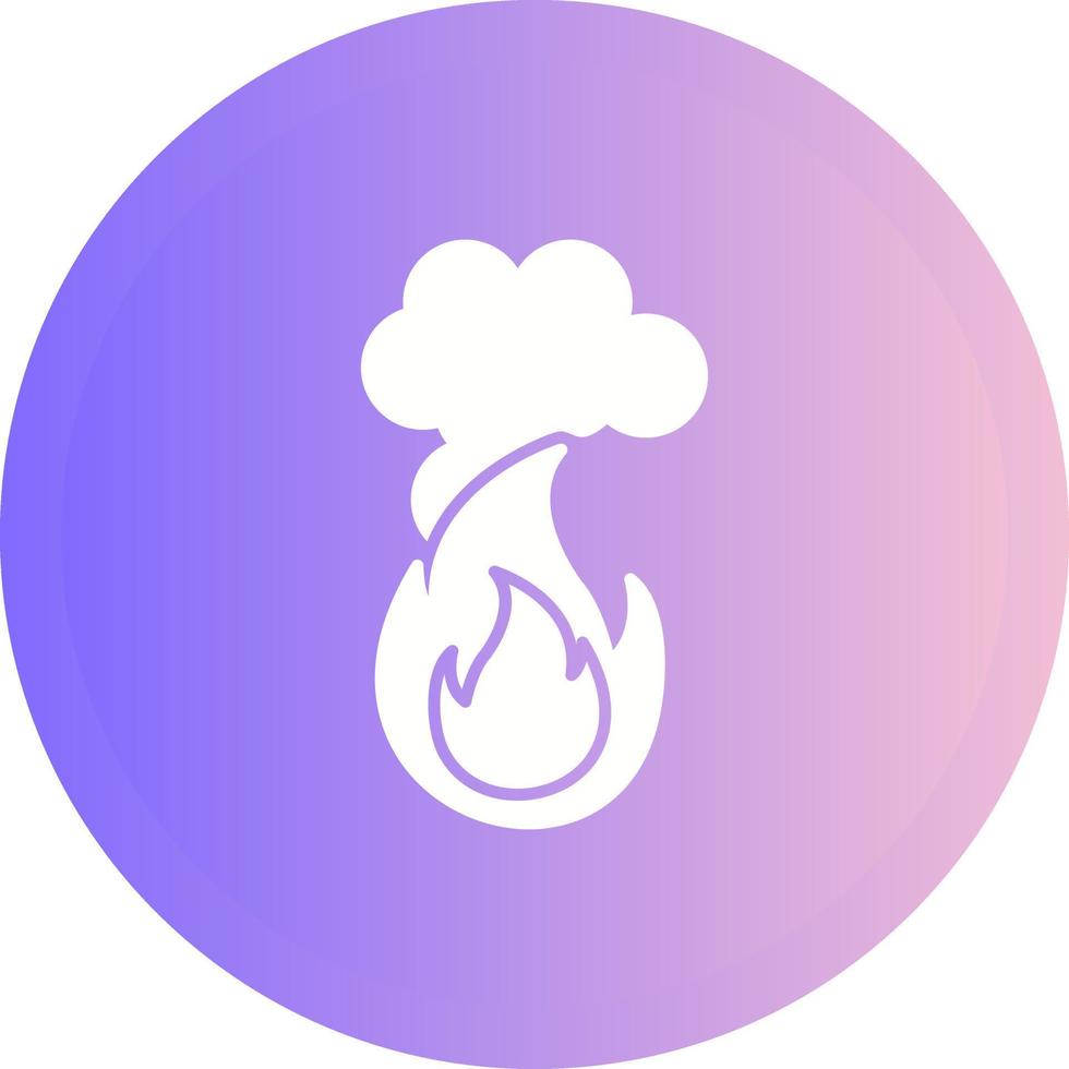 Fire Pollution Vector Icon