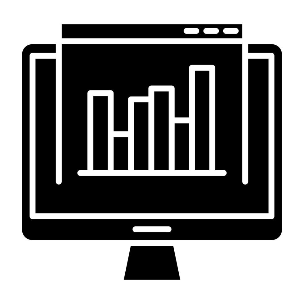 site analytics icon, suitable for a wide range of digital creative projects. Happy creating. vector