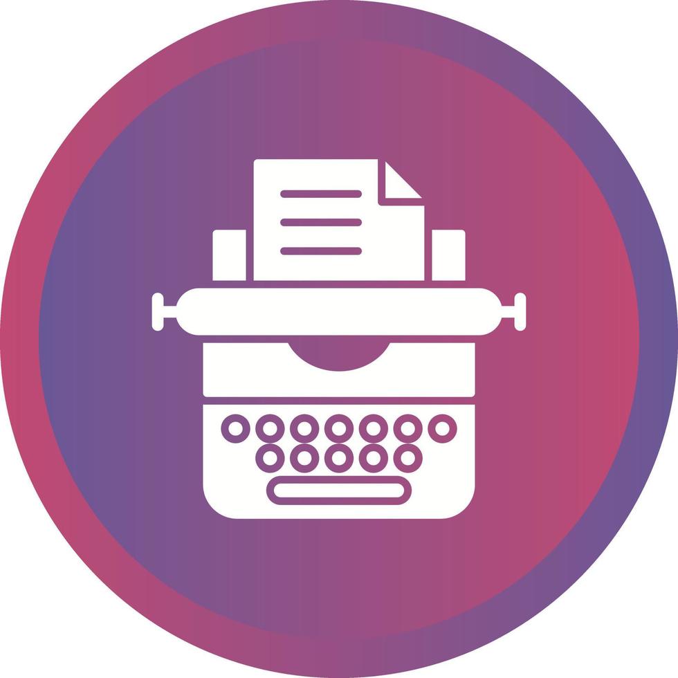 Typewriter Vector Icon