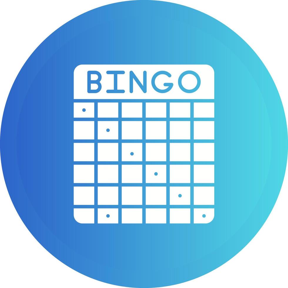 icono de vector de bingo