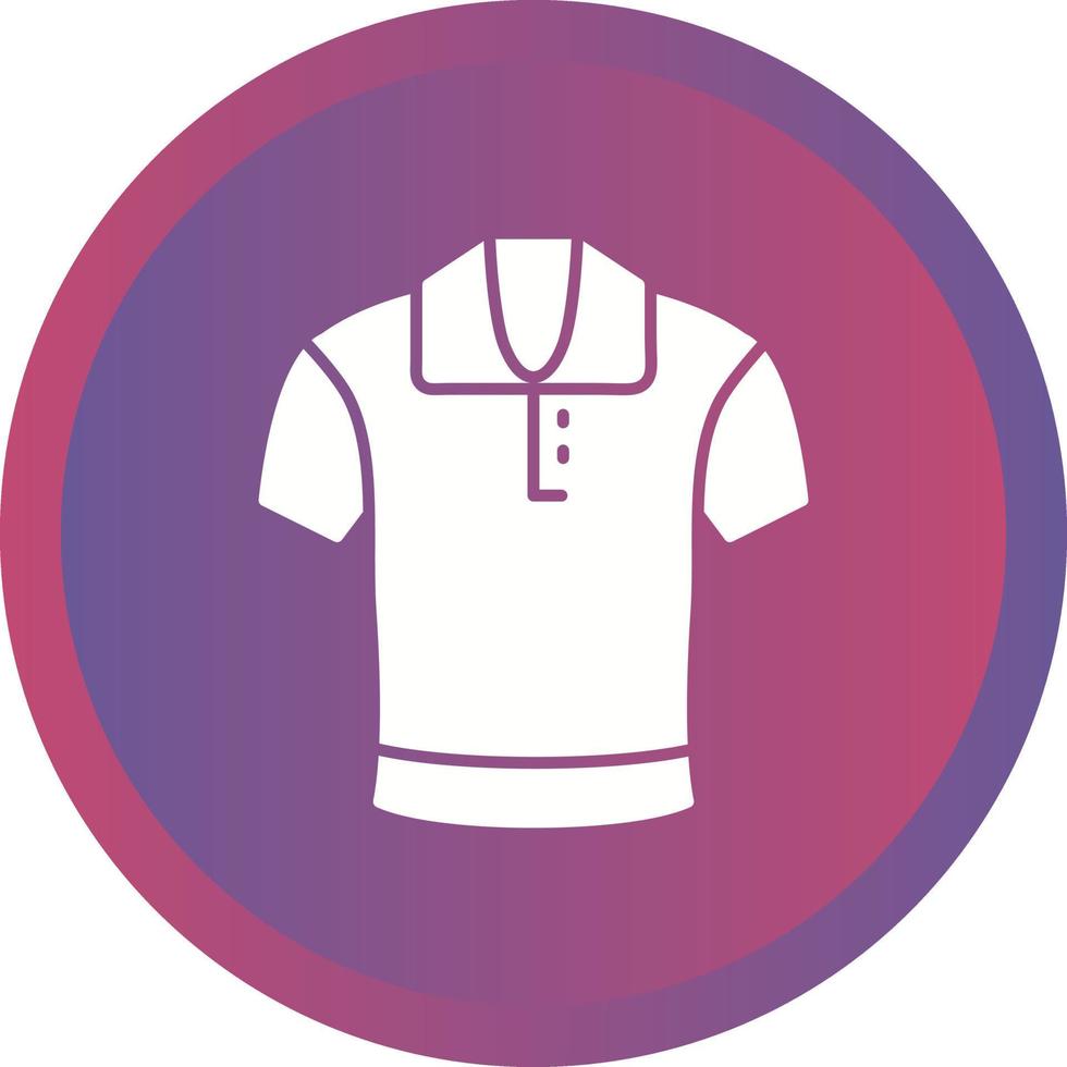 icono de vector de camisa de polo