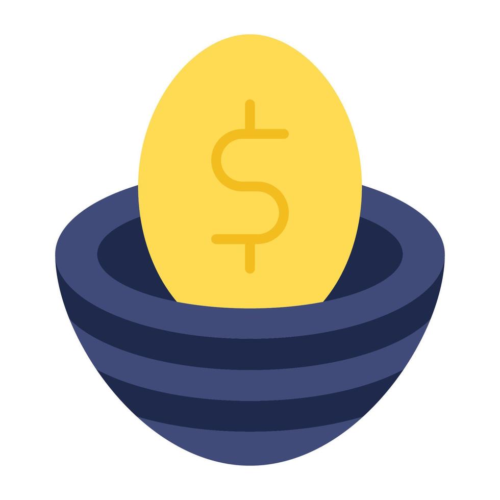 money egg icon, suitable for a wide range of digital creative projects. Happy creating. vector