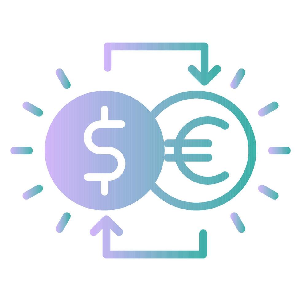 icono de cambio de moneda, adecuado para una amplia gama de proyectos creativos digitales. feliz creando. vector