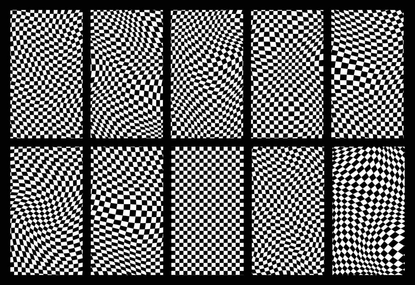 Groovy retro pattern background in psychedelic checkered backdrop style. A chessboard in a minimalist abstract design with a 60s 70s aesthetic vibe. hippie style y2k. funky print vector illustration
