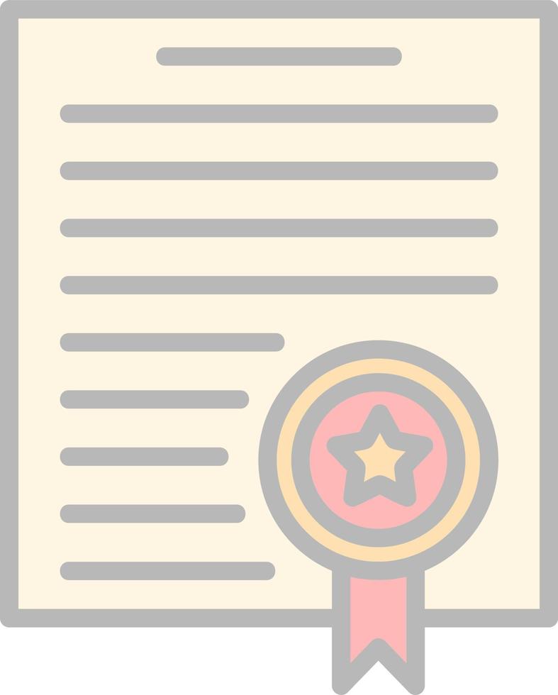 Certificate Vector Icon Design