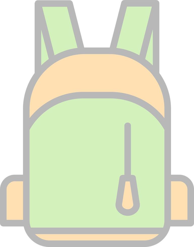 diseño de icono de vector de bolsa de escuela