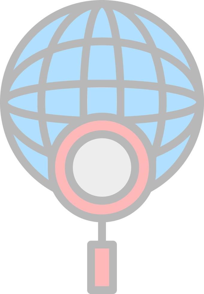Global Search Vector Icon Design