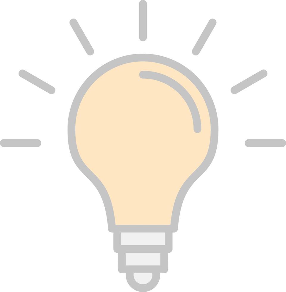 Idea Bulb Vector Icon Design