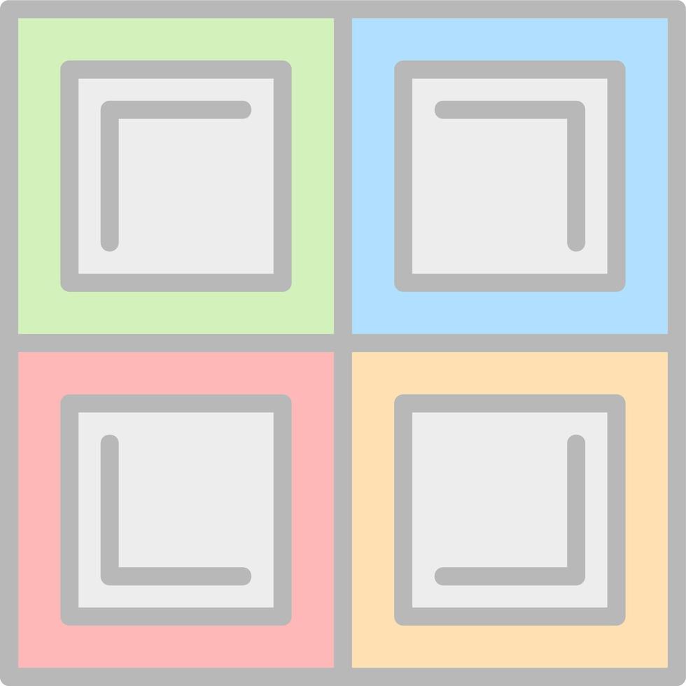 Blocks Vector Icon Design