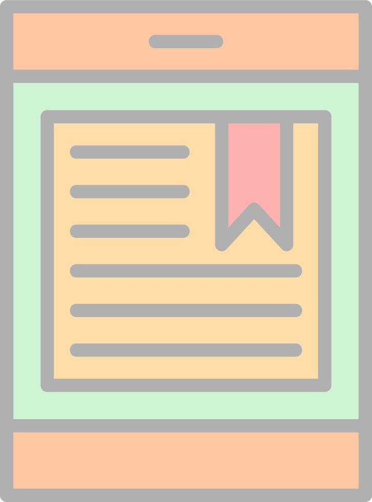 Electronic Book Vector Icon Design