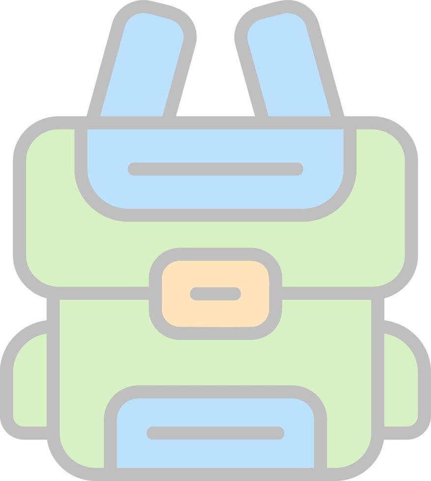 Backpack Vector Icon Design
