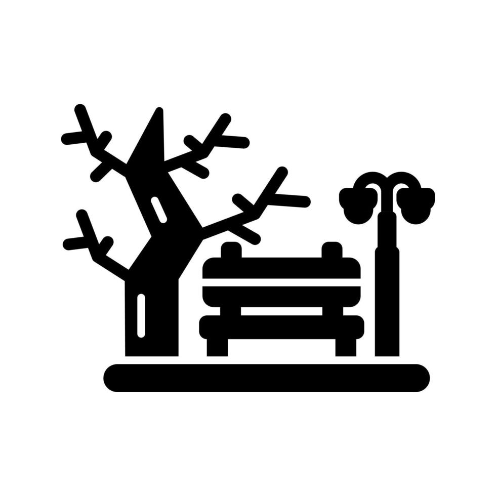 icono de vector de parque