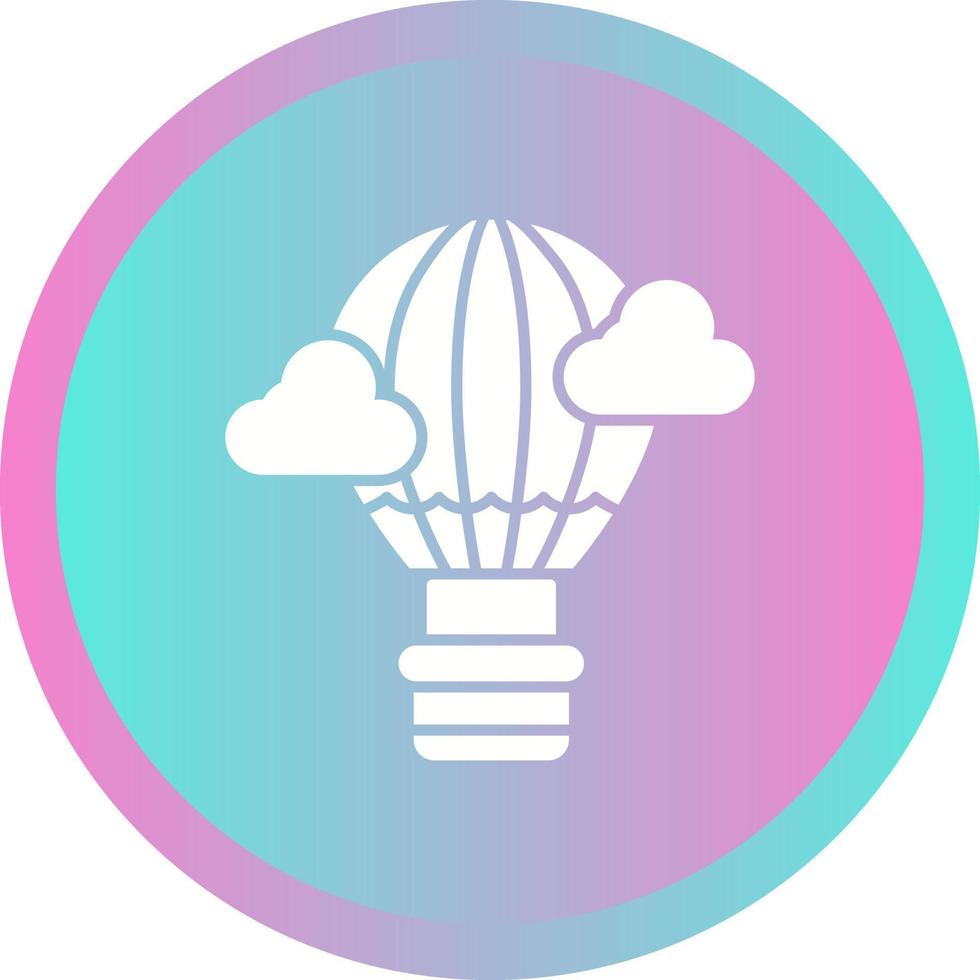 Hot Air Balloon Vector Icon