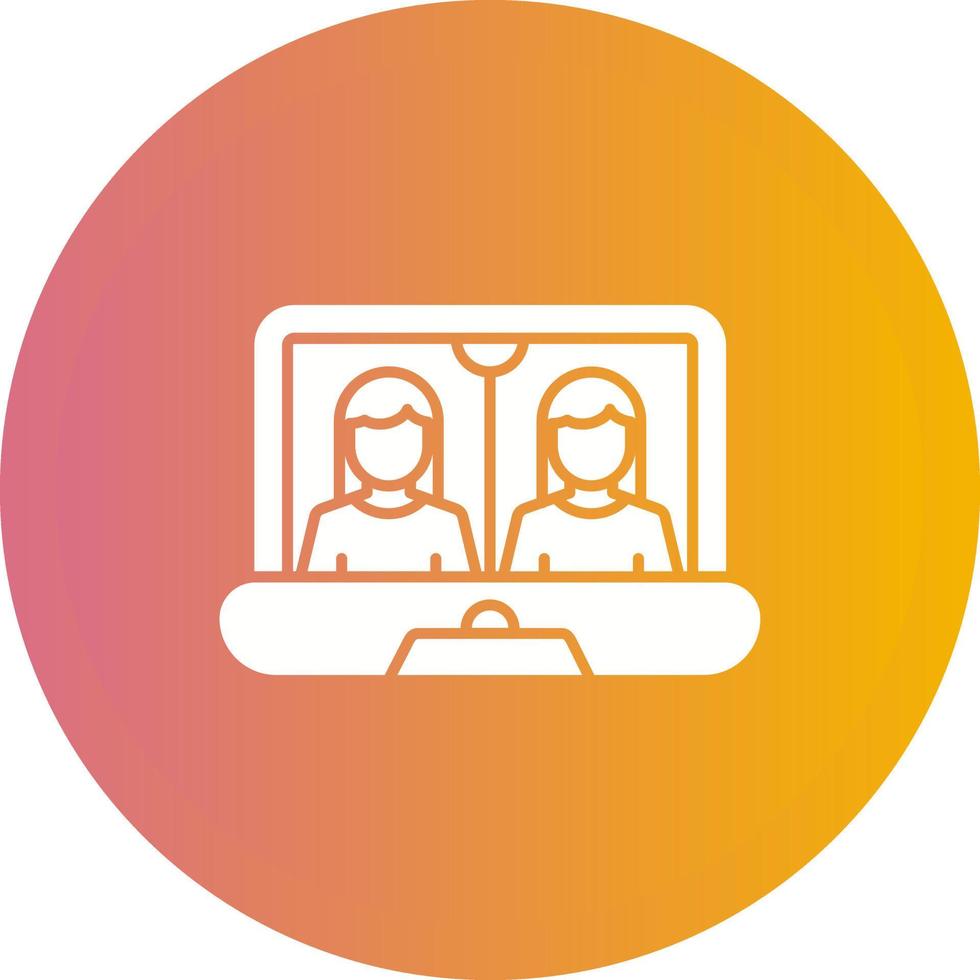 Online Meeting Vector Icon