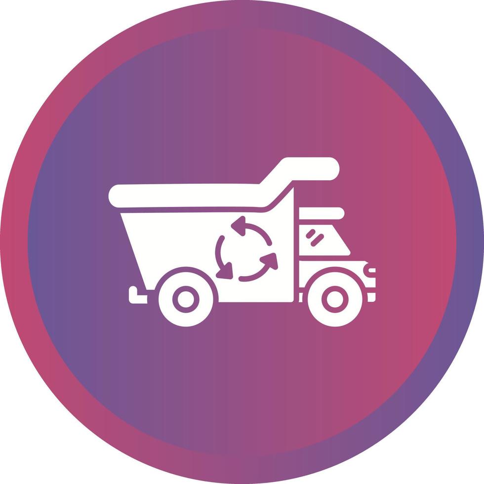 Recycling Truck Vector Icon