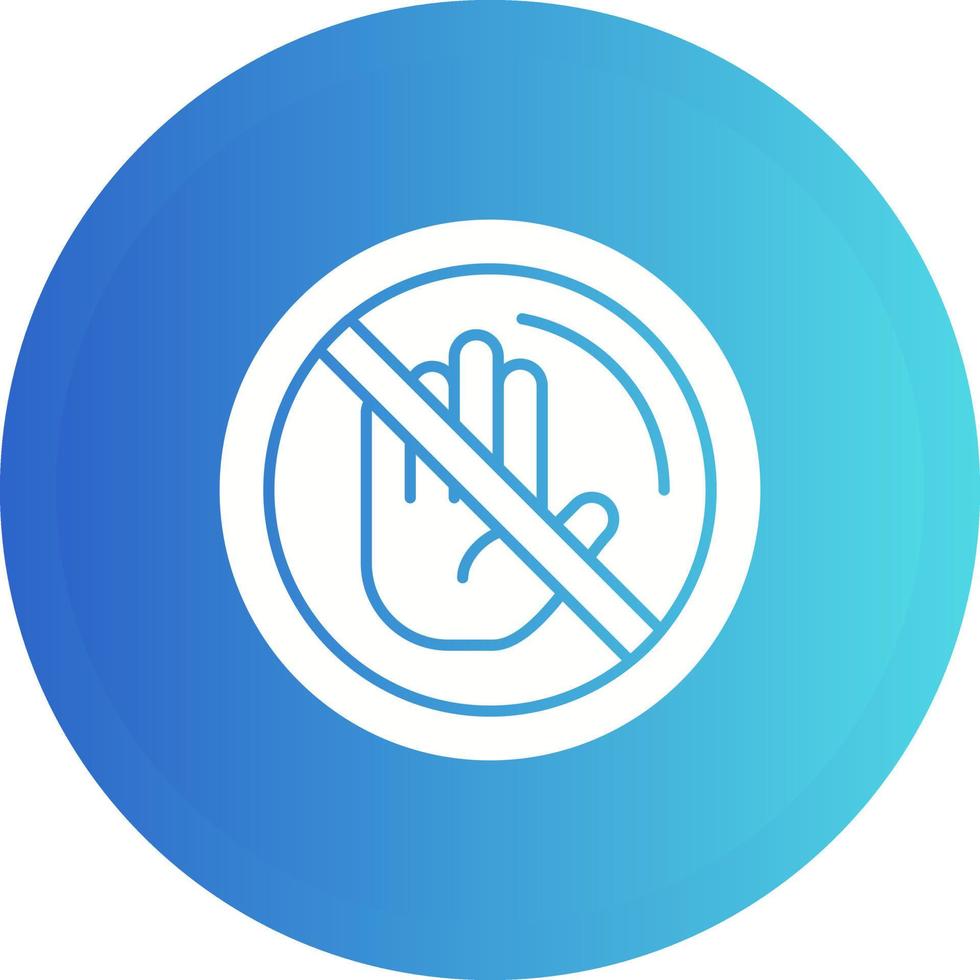 No Passing Vector Icon