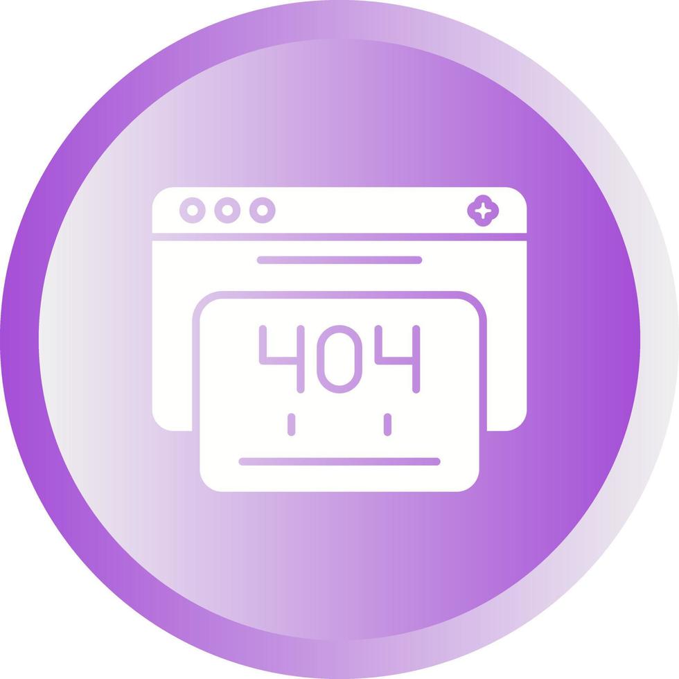 404 Error Vector Icon