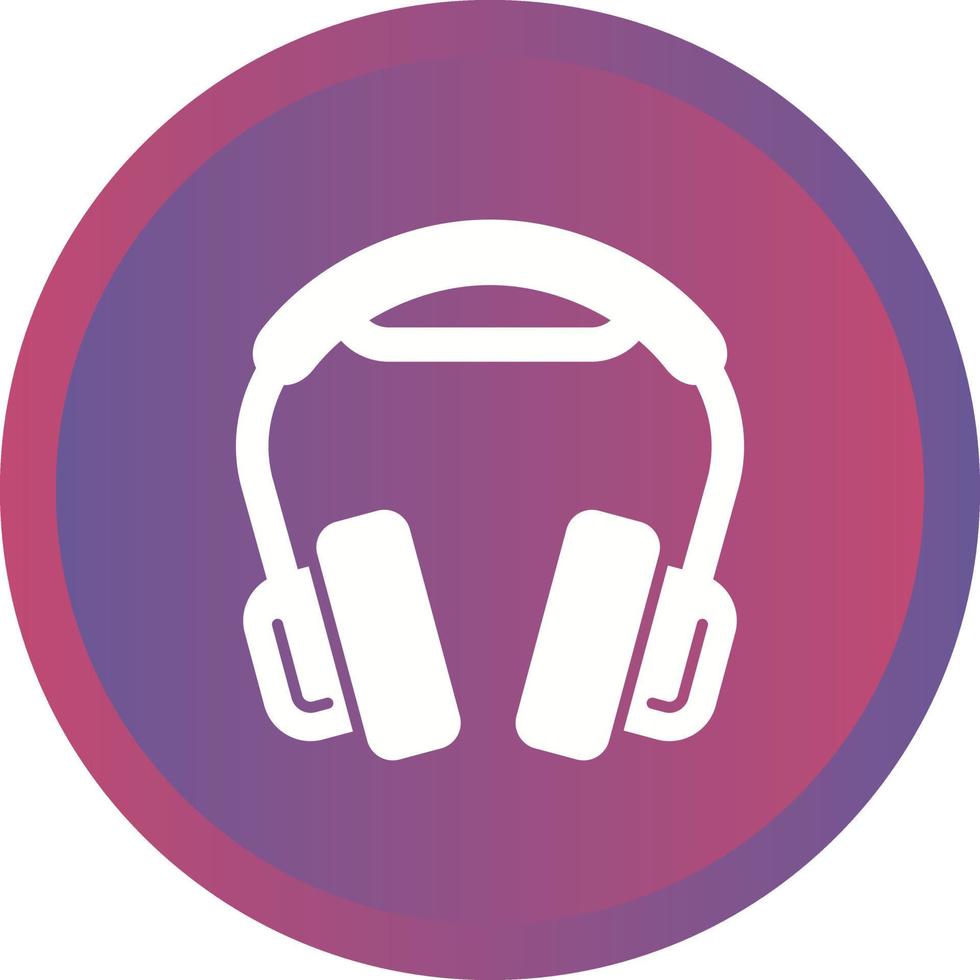 icono de vector de auriculares