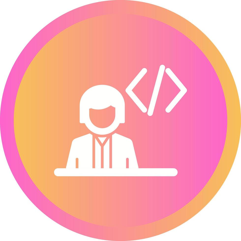 icono de vector de programador