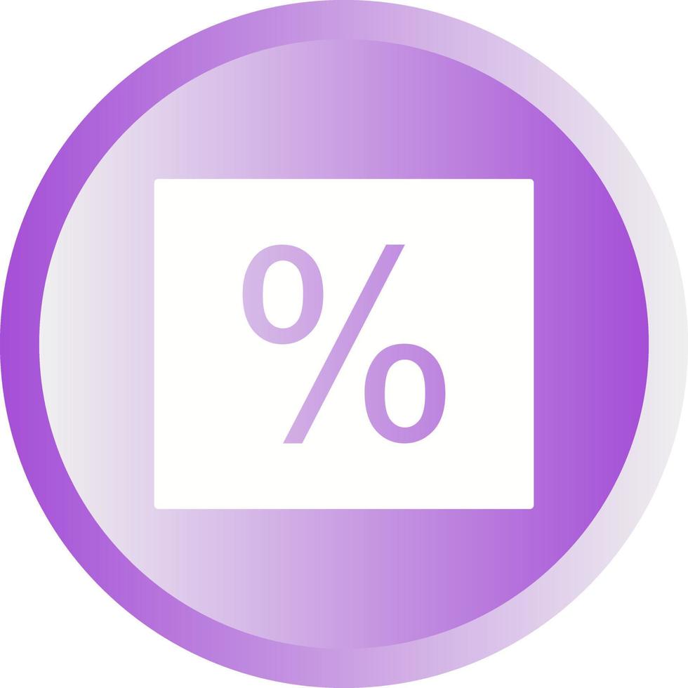 Percentage Vector Icon