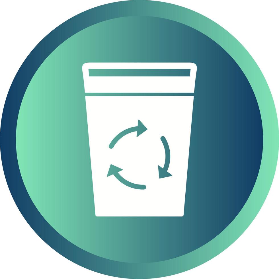 icono de vector de papelera de reciclaje