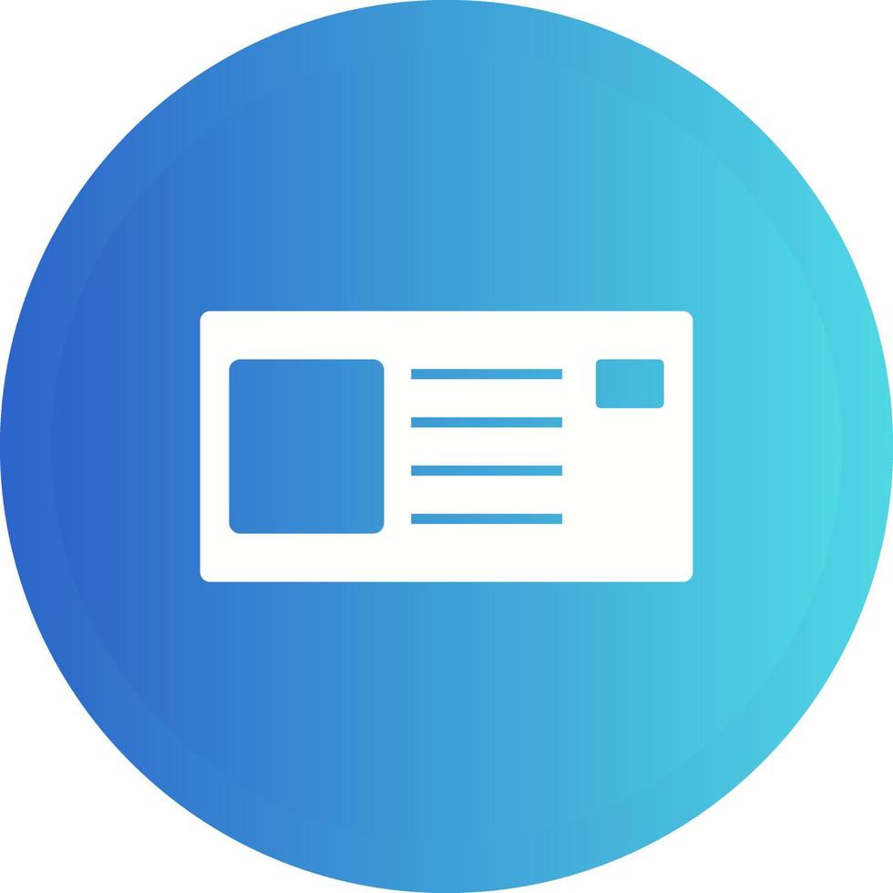 Identity Card Vector Icon
