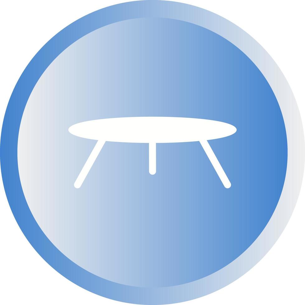 icono de vector de mesa pequeña