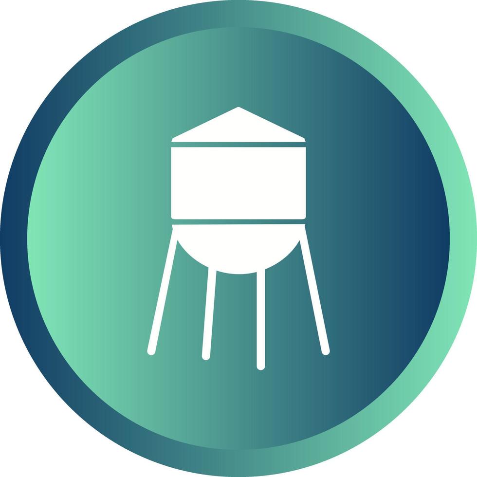 icono de vector de torre de agua