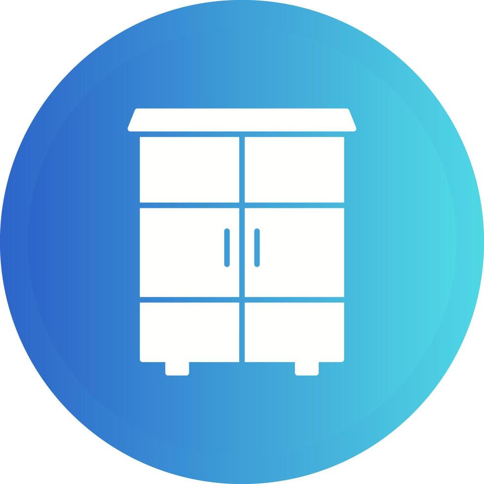 Shelves Cabinet Vector Icon