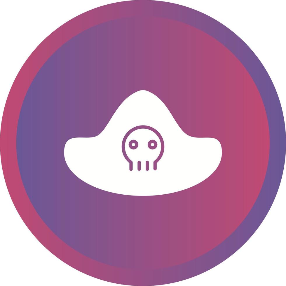 icono de vector de sombrero pirata