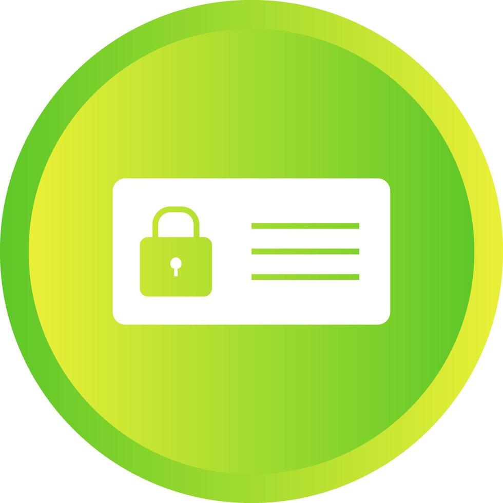 Protected Card Vector Icon