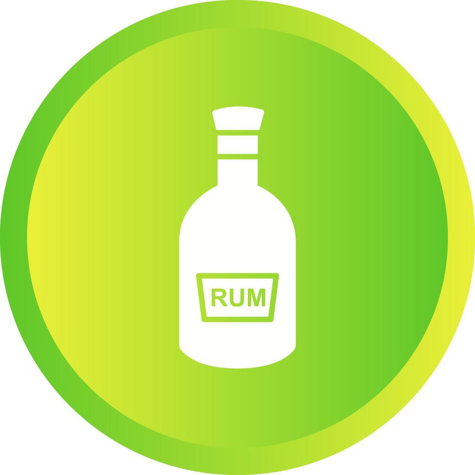 Bottle of Rum Vector Icon