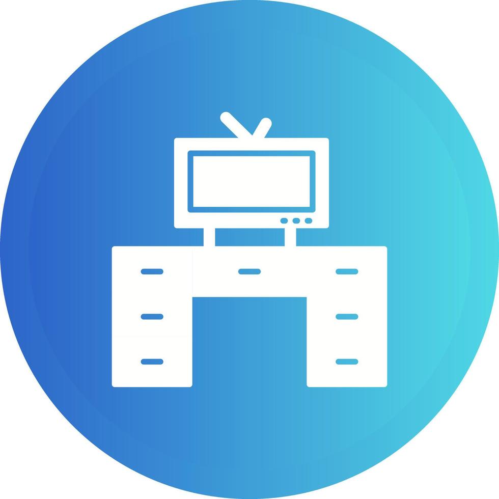 Television Set with Vector Icon